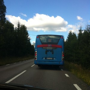 Blauwe bus Zweden