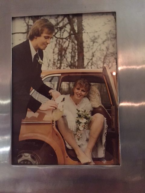 Trouwdag in december 1980